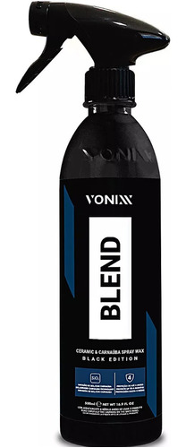 Cera Blend Black Spray Carnaúba E Sílica 500ml Vonixx