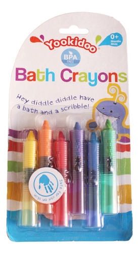 Crayones Lavables De Baño Para Bebés 6 Colores