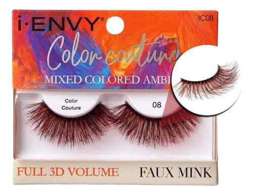 Cílios Postiços I-envy Color Couture Faux Mink Amber Ic08