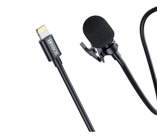 Microfone De Lapela Ligthning Com Fio Profissional