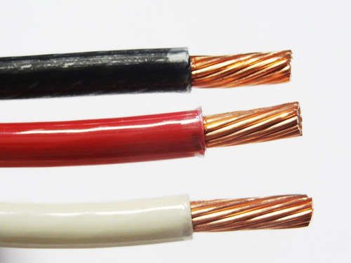 75' Ea Thhn Thwn 6 Awg Gauge Black White Red + Green Str Bbv