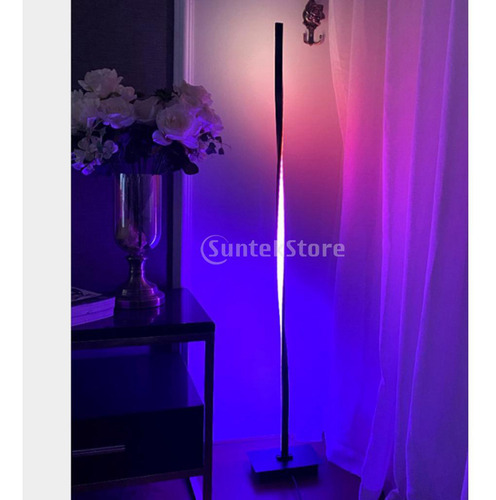 Lámpara De Pie Led De Esquina Iluminación Rgb Con Control
