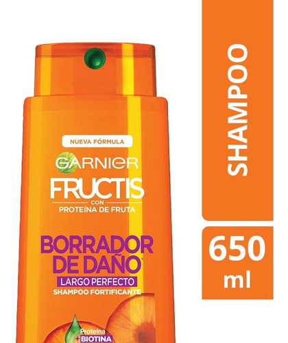 Shampoo Garnier Fructis Borrador De Daño Fortificante 650ml