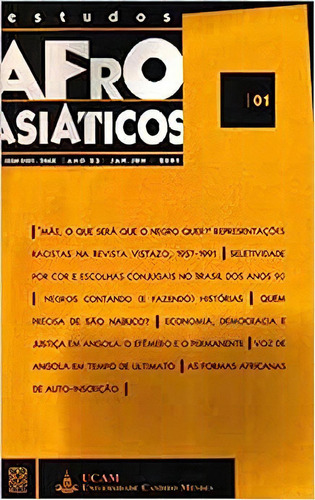 Estudos Afro Asiaticos Ano 23 02, De Vários. Editora Pallas, Capa Dura Em Inglês