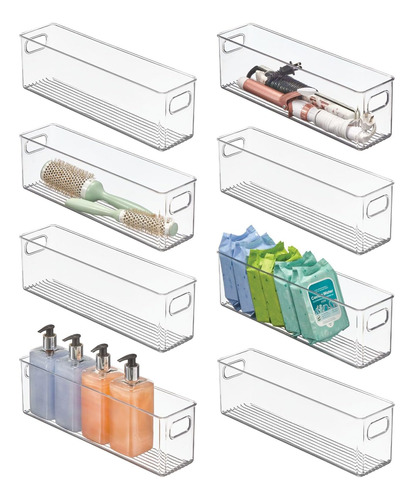 Organizador De Baño De Plástico - Contenedor De Almacenamien