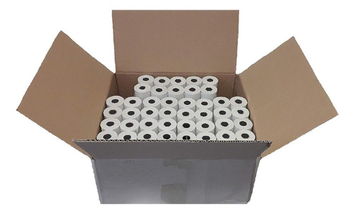 Caja 100 Rollos Termicos Rollo Papel Termico Transbank 57x30