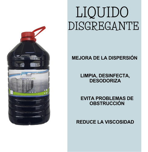 Disgregante Para Fiestas Eventos Baños Químicos Pack X4 5lts