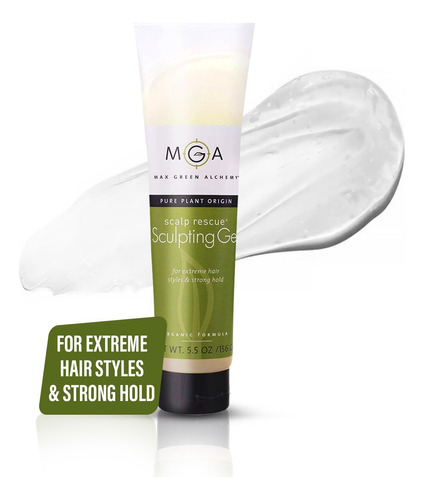 Max Green Alchemy Mga - Tubo De Gel Para El Cabello Vegano .