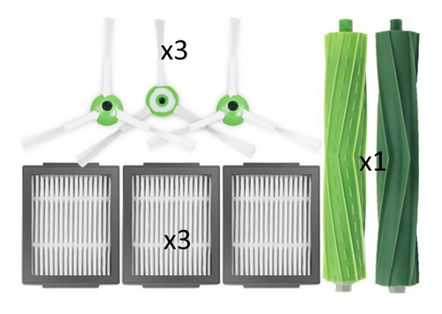 Imagen 2 de 3 de Set Kit Repuesto Irobot Roomba I7 I7+/i7 Plus E5 E6 - Nuevos