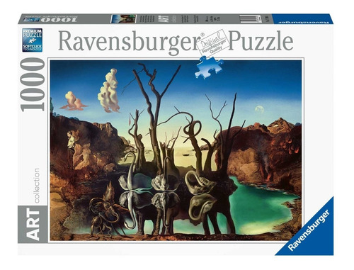 Puzzle 1000 Pz - Cisnes , Elefantes Dali Ravensburger 171804