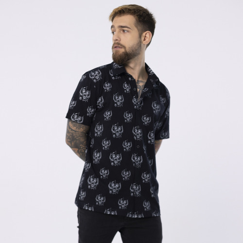 Camisa Masculina Estampada Motörhead Alta Qualidade Estilosa