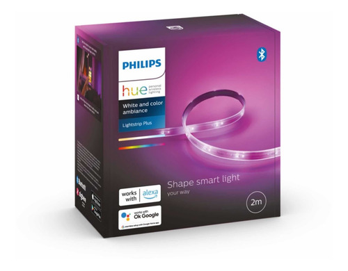 Imagen 3 de 8 de Philips Hue Lightstrip Plus V4 Bluetooth & Zigbee Con Fuente