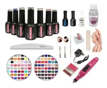 Comprar Kit Inicial X15u Insumos Esmaltes Semipermanentes Base Torno