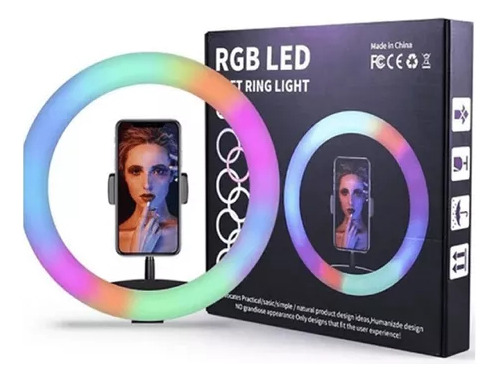 Aro De Luz Rgb Todos Colores De 11 Pulgadas