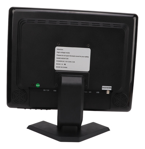 Monitor De Entrada Vga Av Bnc Usb Dc De 15 Pulgadas, Tft, Lc