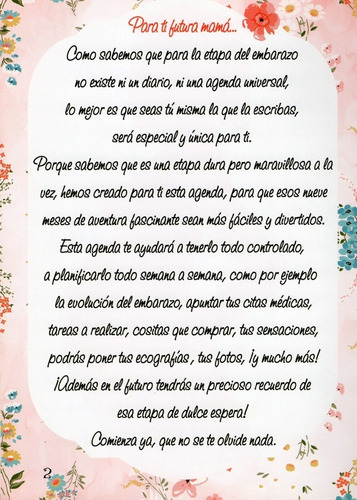 Imagen 3 de 6 de Agenda De Mi Embarazo ... La Espera Mas Dulce