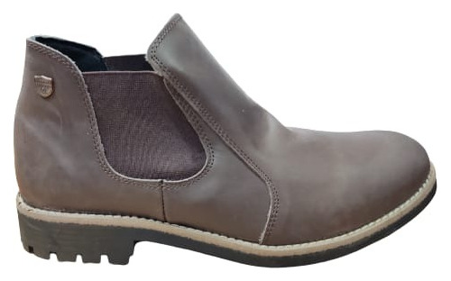 Borcego Bota Elastico Cuero Bando Hombre