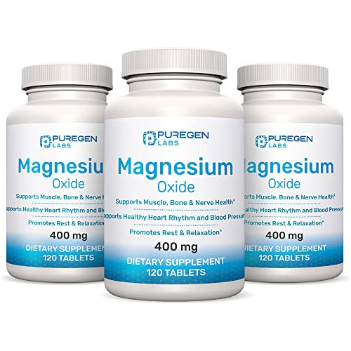 Suplemento Magnesio Magnesium 400mg [high Potency B09m923wy7