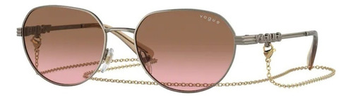 Óculos De Sol Feminino Vogue Vo4254-s 513814 53 Cor Marrom Cor da armação Marrom Acobreado Cor da haste Bronze Cor da lente Marron Rosé Degradê Desenho Arredondado