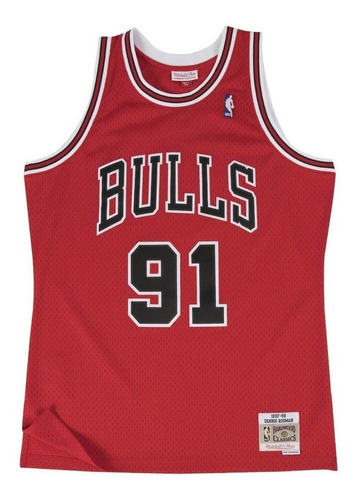 Camiseta Mitchell Y Ness Dennis Rodman Chicago Bulls 97