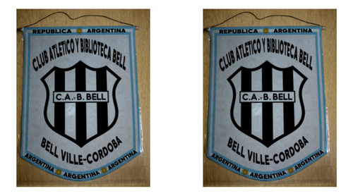 Banderin Grande 40cm Club Atletico Bell Ville