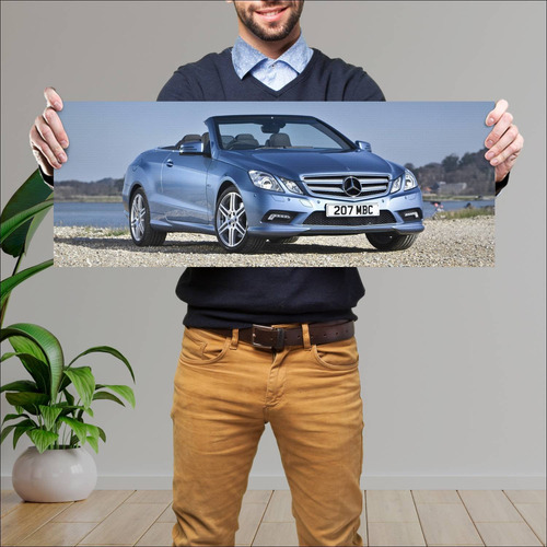 Cuadro 30x80cm Auto 2010 Mercedes Benz E Class C 784