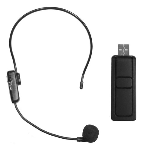  Micrófono De Vincha Inalámbrico Tu1  Con Receptor Usb/plug