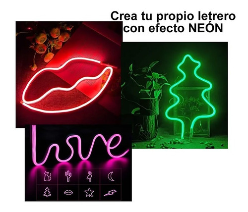 Avisos Letrero Luces Luz Neon Alambre 2m Regalo Hombre Mujer