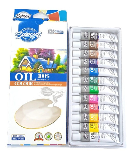 Caja De Oleo Set X 12 Colores - 12 Ml C/u