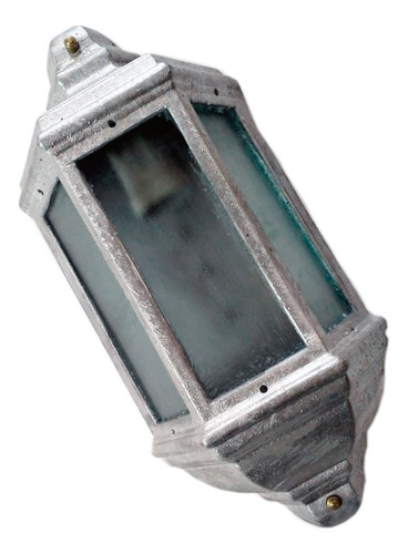 Farol Colonial Fundicion Aluminio Para Intemperie V Satinado