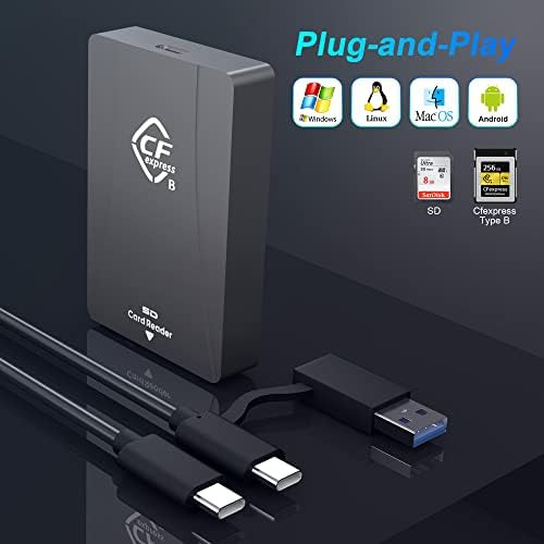 Lector De Tarjetas Cfexpress Tipo B, Usb 32 Gen 2 10 Gpbs,