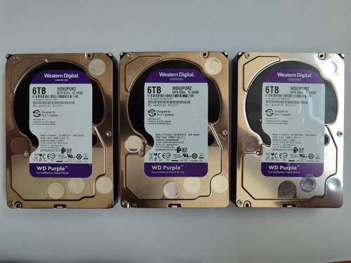 3 Discos Duros Internos De 6tb Cu Wester Digital Purple