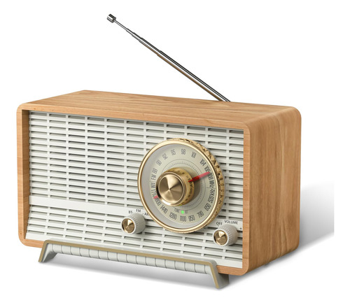 Yowguif - Radio Am Fm Clasica Retro De Madera Para Mesa, Alt