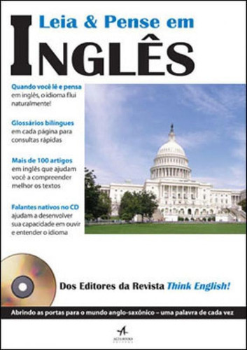 Leia & Pense Em Inglês, De Editores Da Revista Think English!. Editora Alta Books, Capa Mole, Edição 1ª Edição - 2011 Em Português