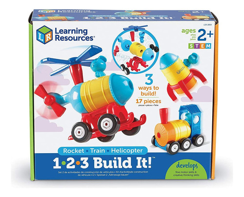 Recursos De Aprendizaje 123 Build It Rockettrainhelicopter