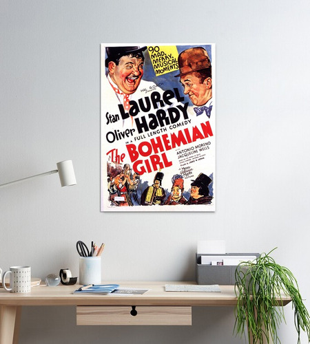 The Bohemian Girl 1936 Laurel & Hardy -foto Cuadro 50x70-