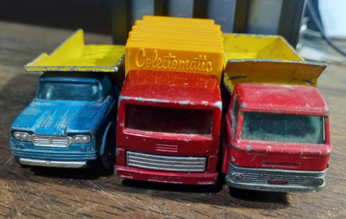 3 Camiones Matchbox Lesney Refuse - Grit Spreader - Dumper