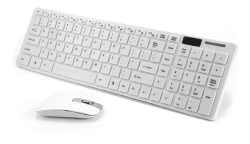Combo Teclado Mouse Inalambrico Usb Delgado Computador Pc