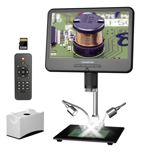 ~ De 10 Pulgadas? Linkmicro Lm210 10.1'' Lcd Microscopio Dig