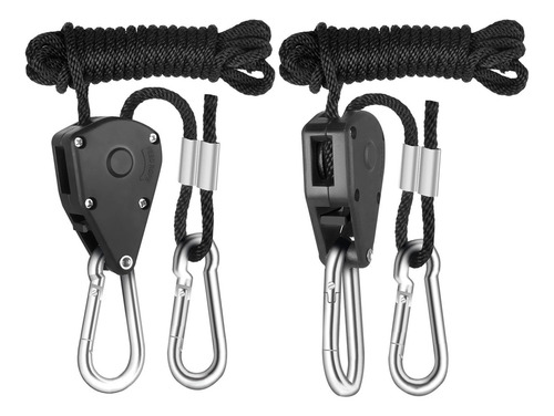 Poleas Ganchos Soga Plasticos Cultivo Indoor Grow Carpa Led