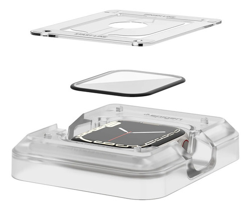 Imagem 3 de 5 de Pelicula Spigen Ezfit Para Apple Watch S7 41mm