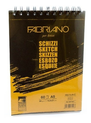 Sketchbook Fabriano Block De Dibujo Cuaderno 14 X 21 Cm