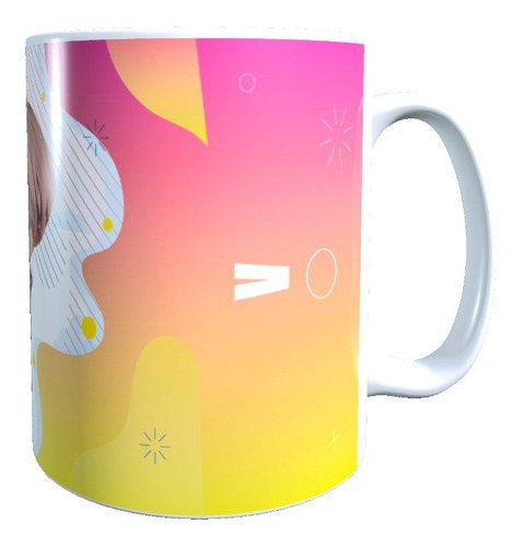 Taza - Tazón Diseño Bts, V, 320 Cc