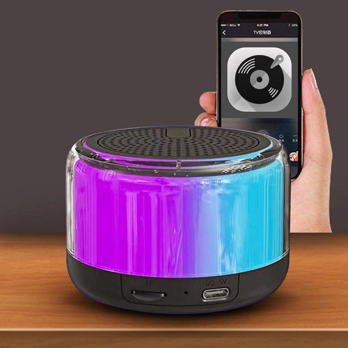 Uscallm Small Speakers Bluetooth Wireless, Mini Portable Wir Color Black 110v