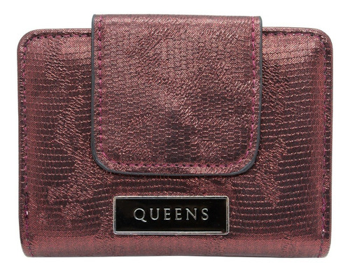 Queens Billetera Mujer Cuero Sintético Qw23 Small Negro