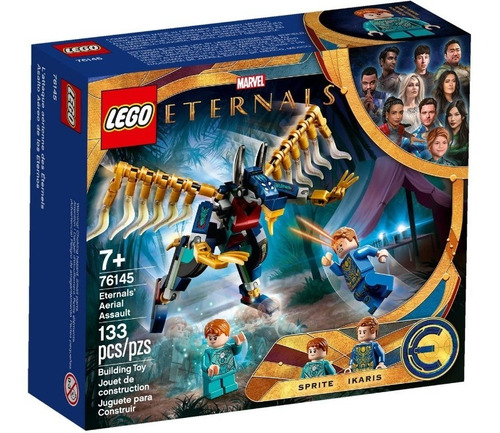 Lego Menino Marvel Ataque Aéreo Dos Eternos 133 Peças 76145
