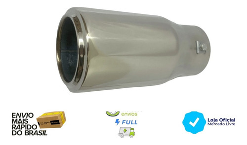 Ponteira Escapamento Inox 304 - 4 Polegadas - Nivus Virtus