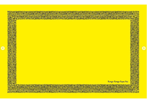 Pareo Borde Rongo Rongo Amarillo / Negro 1,75x1,15mts