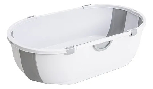 Banheira Dobrável Flap Plus Cinza Com Suporte - Kiddo