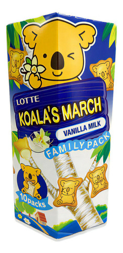 Biscoito Koala Pacote Família 195g Sabor Leite E Baunilha